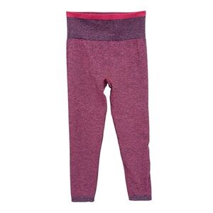 SPANX Seamless Sculpt Leggings Spacedye Wicking Wide Pink